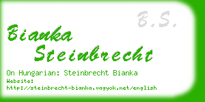 bianka steinbrecht business card